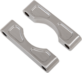 KLOCK WERKS Hugger Front Fender Mounting Blocks - For 16"/17"/18"/19" Wheels - Chrome KWFS-01-0103-C