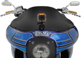 KLOCK WERKS Flare* Windshield - 9" - Black - FXRP KWW-02-0501
