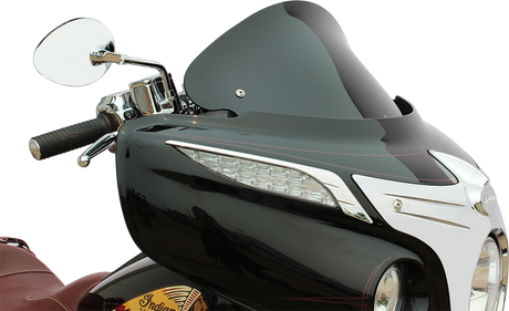 KLOCK WERKS Flare* Windshield - 10" - Short - Black - Chief KWW-04-0041