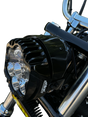 CUSTOM DYNAMICS LED Headlight - Shark Demon? - Pedestal Mount SD2-PM-W