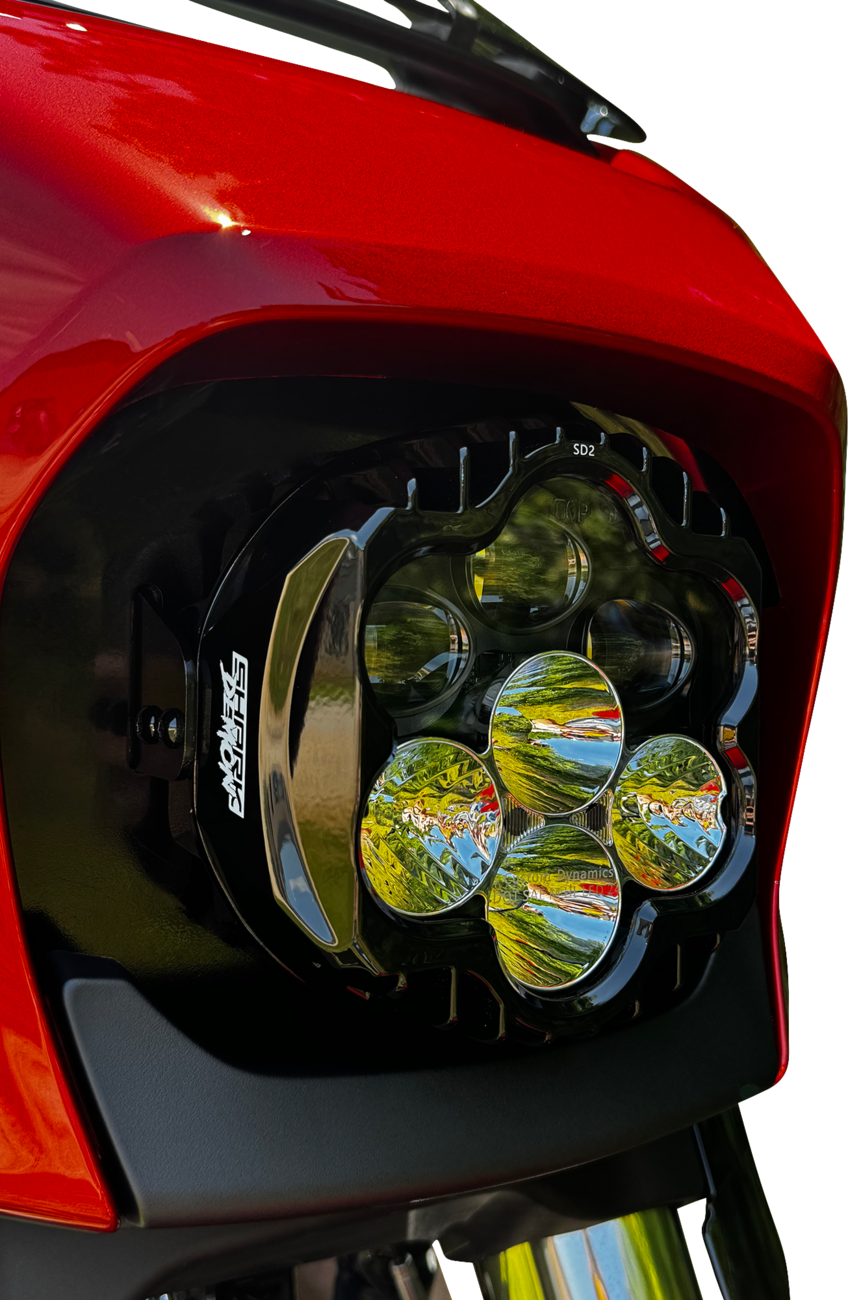 CUSTOM DYNAMICS LED Headlight - Shark Demon? - FLHX/SE SD2-23BAT-W