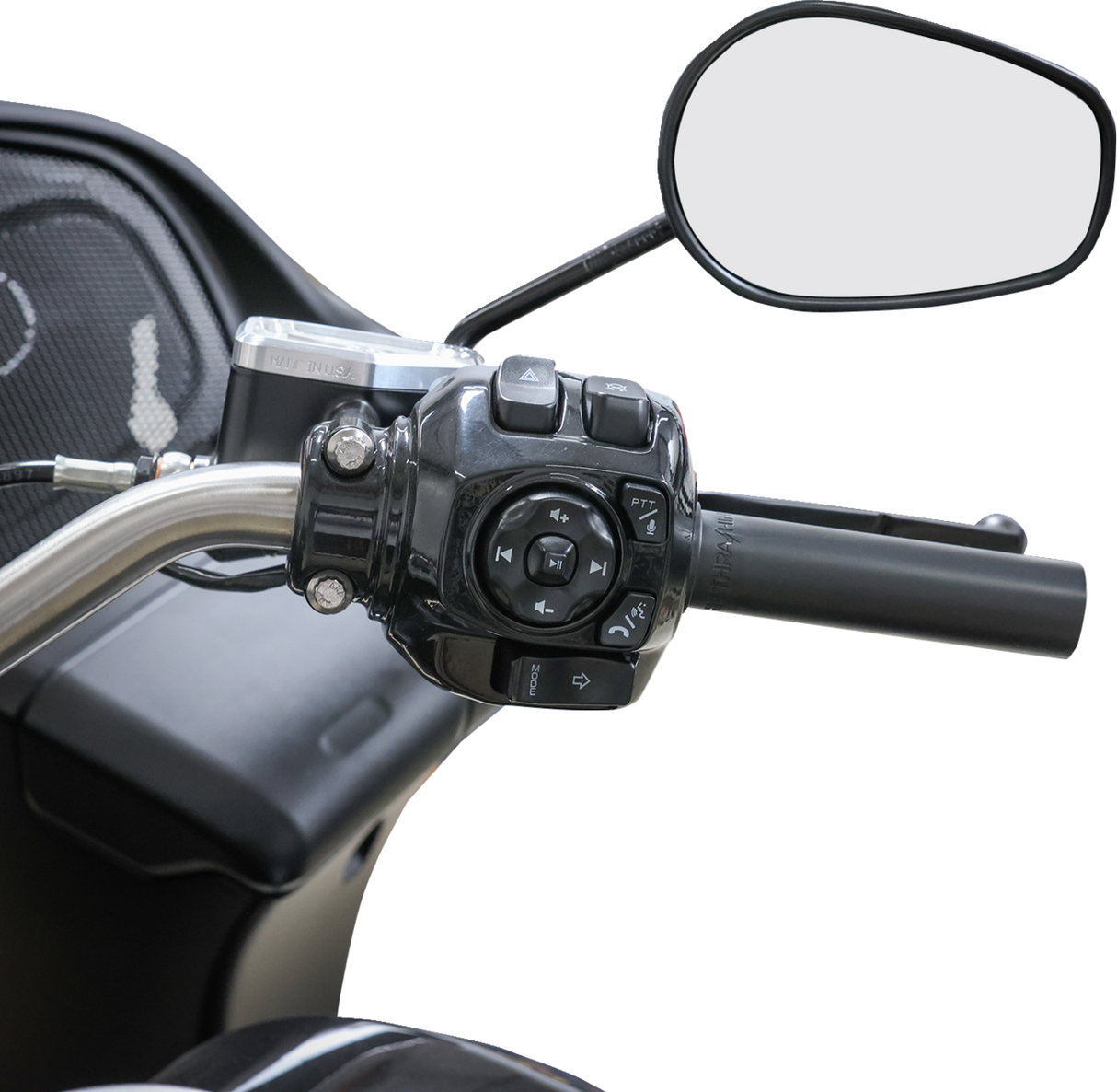 THRASHIN SUPPLY CO. Throttle Tube - Smooth - 1" - Touring TBW - Black TSC-2805-1