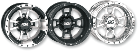 ITP Wheel - SS112 Sport - Rear - Black - 10x8 - 4/110 - 3+5 1028335536B