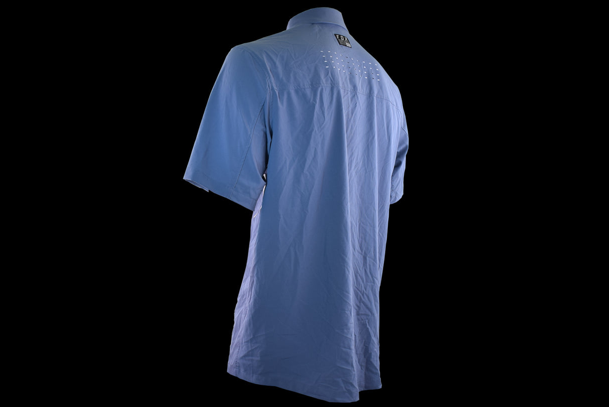 Fox Racing - Flexair Woven Short Sleeve - Mt Blu - L