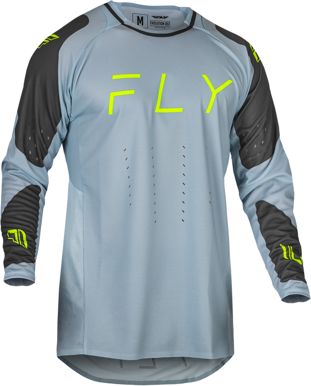 Evolution Dst Jersey Ice Grey/Char/Neon Green Xl - Cycle City Outdoors