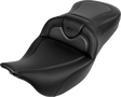 SADDLEMEN Roadsofa* Seat - without Backrest - Carbon Fiber - Black Stitch - 'FL '08-'19 808-07B-18500