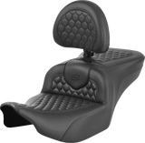 SADDLEMEN Roadsofa* Seat - with Backrest - Honeycomb - FLTR/FLHX '23-'24 823-07-189B0