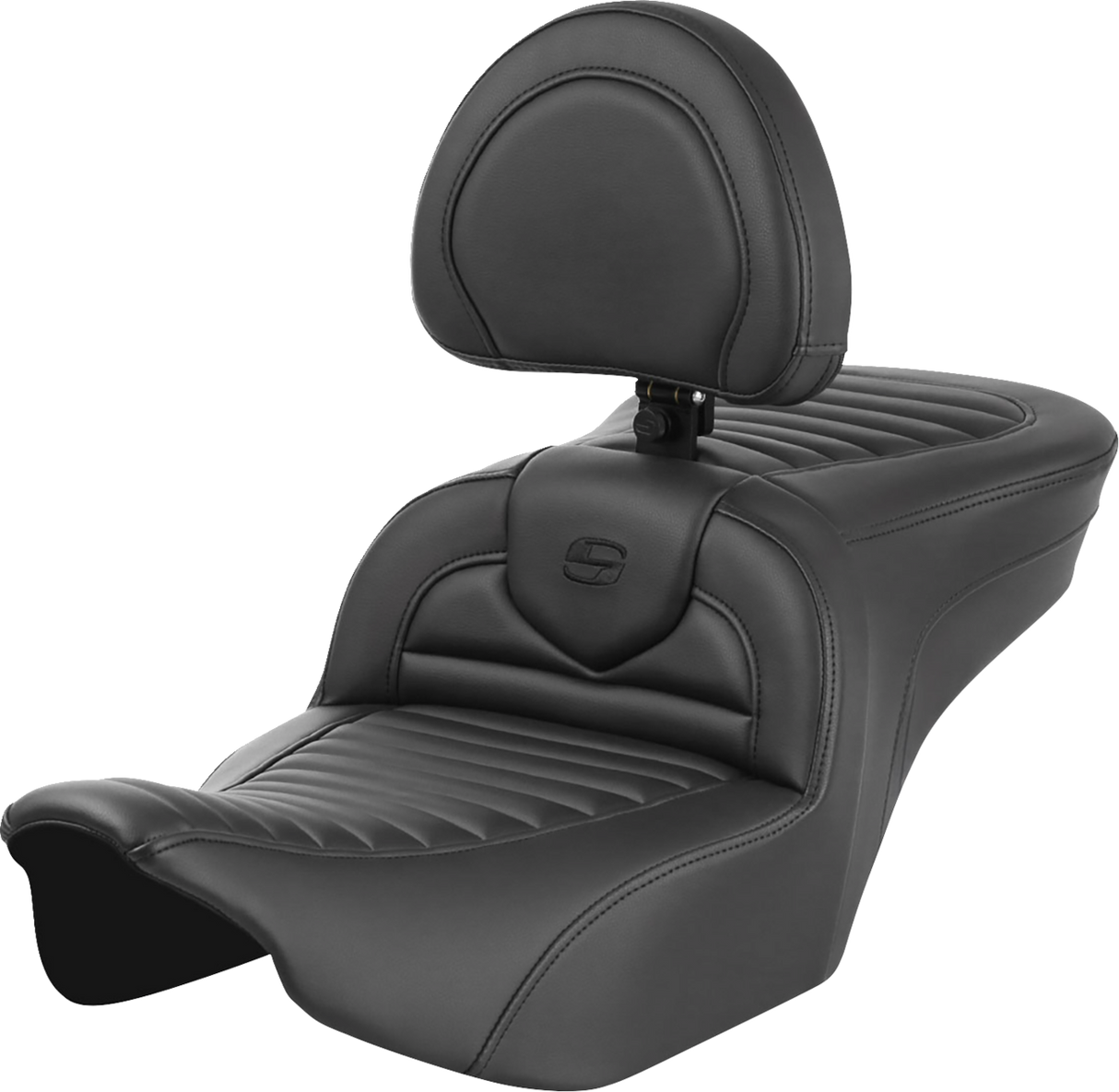 SADDLEMEN Roadsofa* Seat - with Backrest - Tuck-n-Roll - FLTR/FLHX '23-'24 823-07-202B0