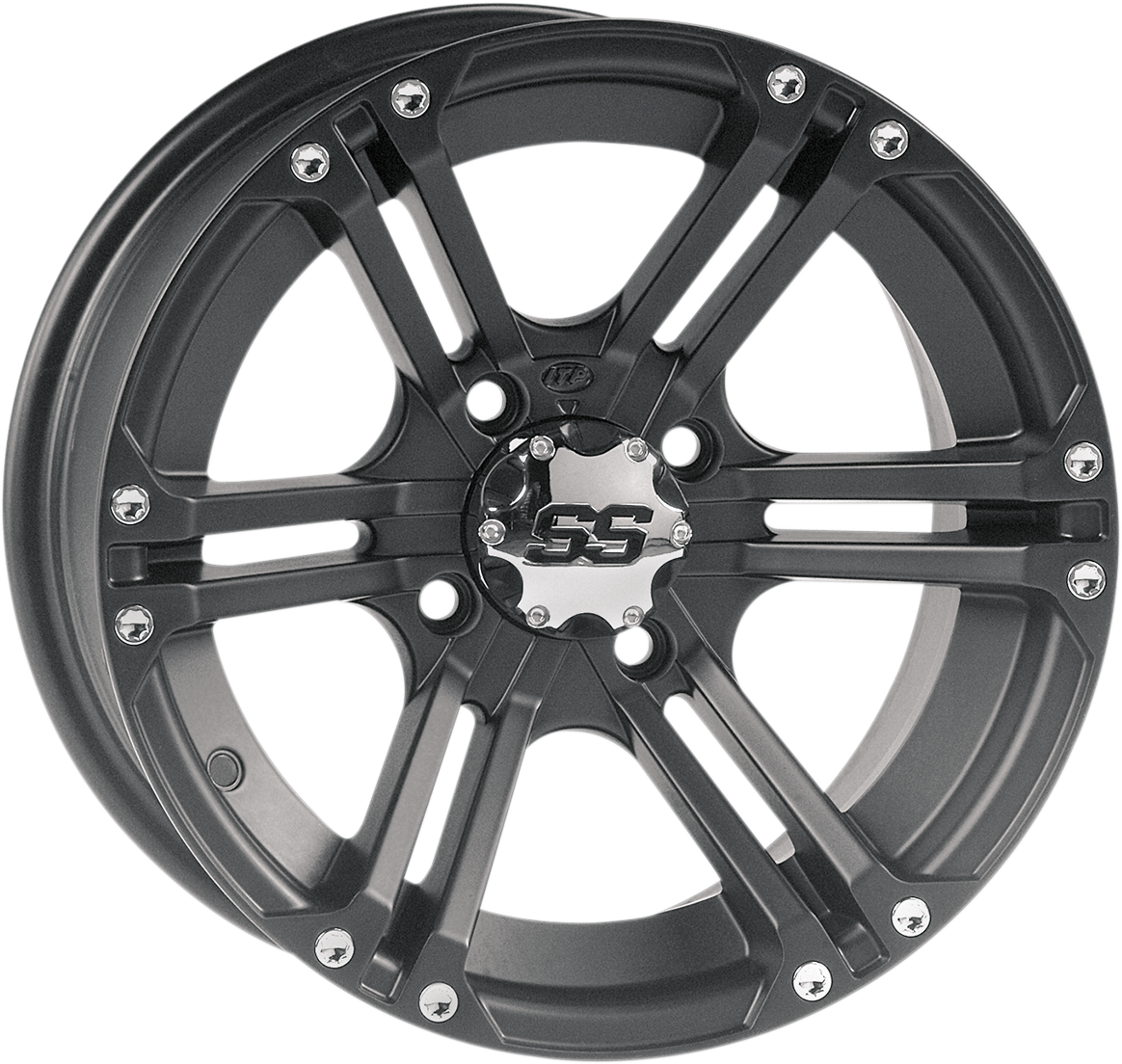 ITP Wheel - SS212 - Front - Black - 14x6 - 4/156 - 4+2 1428375536B