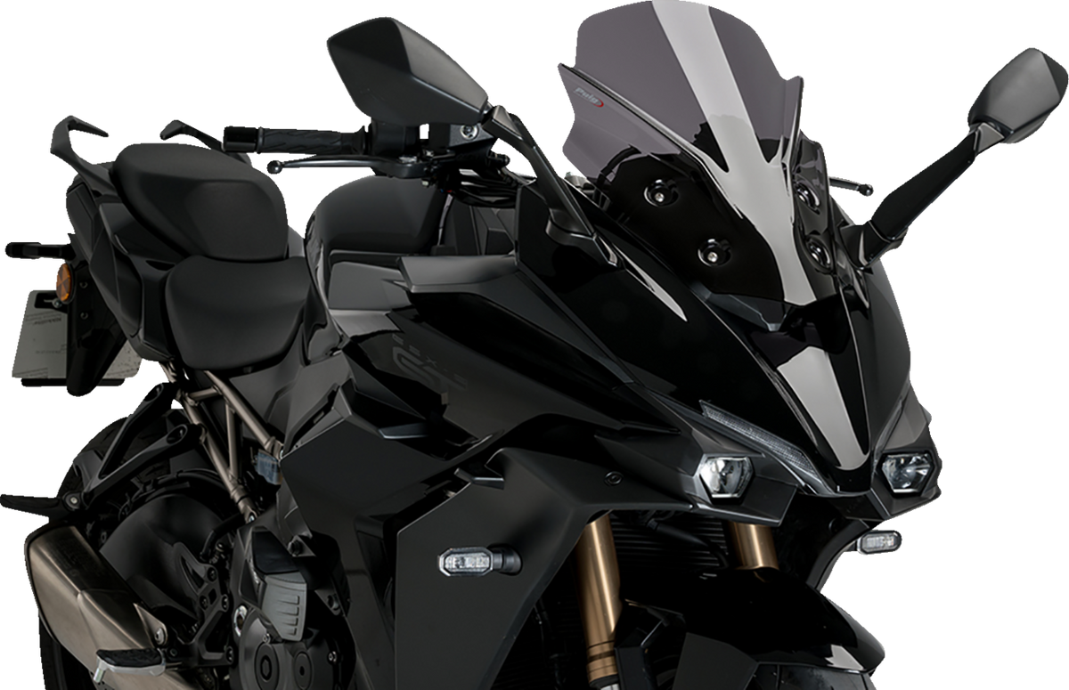 Puig Hi-Tech Parts 21341F Sport Windscreen - 16" - Dark Smoke - GSX-S1000 GT | Street