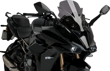 Puig Hi-Tech Parts 21341F Sport Windscreen - 16" - Dark Smoke - GSX-S1000 GT | Street