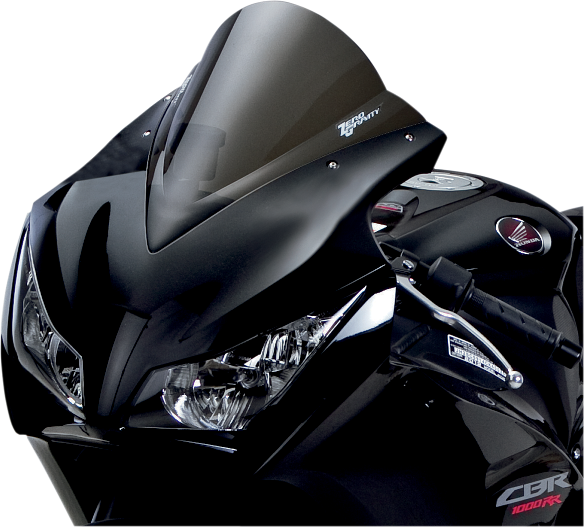 Zero Gravity 16-426-02 Double Bubble Windscreen - Smoke - CBR1000 | Street