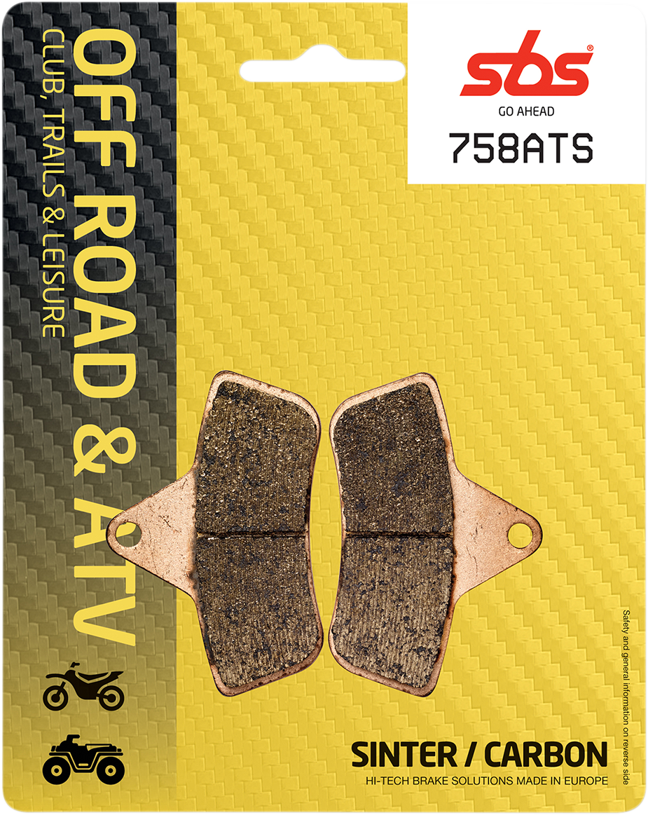 SBS Sintered Brake Pads - 758ATS (Arctic Cat 300 4x4 / 400 2x4 / 400 4x4 1996–2008)
