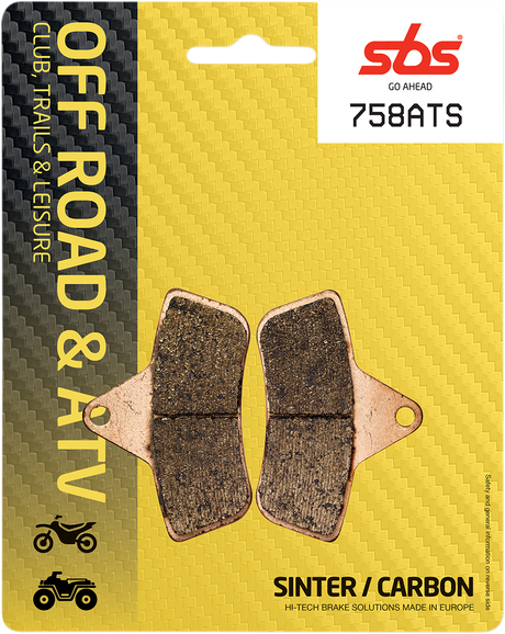 SBS Sintered Brake Pads - 758ATS (Arctic Cat 300 4x4 / 400 2x4 / 400 4x4 1996–2008)