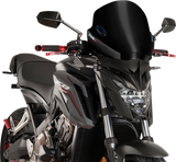 Puig Hi-Tech Parts 5022N Trend Windscreen - Black | Street