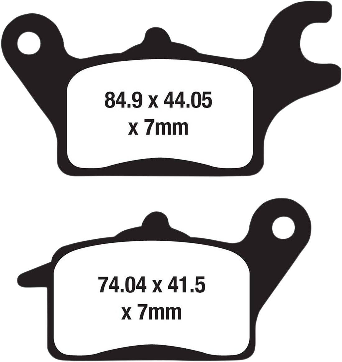 EBC FA Series Organic Base Front Brake Pads - FA691 (Honda Super Cub / Kawasaki Z125 PRO 2017–2024)
