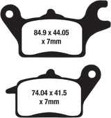 EBC FA Series Organic Base Front Brake Pads - FA691 (Honda Super Cub / Kawasaki Z125 PRO 2017–2024)