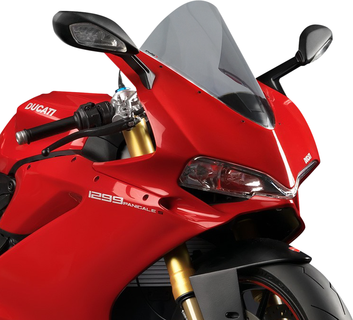 Puig Hi-Tech Parts 7621H Race Windscreen - 14-1/2" - Smoke - Panigale | Street