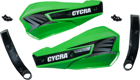 Cycra 1CYC-1029-72 Replacement Vortex Handshields w/ Abrasion Guards - Green | Off-Road
