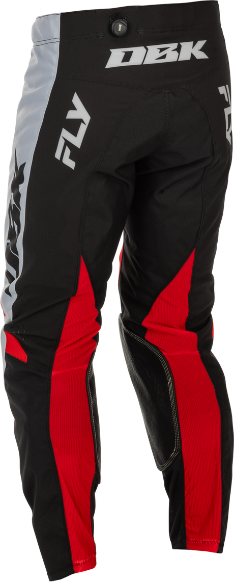 Kinetic Dbk Pants Grey/Black/Red Sz 40