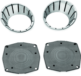 Kuryakyn LED Speaker Bezels 96-13 Touring Models Chrome - Cycle City Outdoors