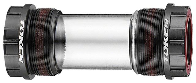 Token TK888 Threaded Bottom Bracket – English, Shimano HollowTech II / SRAM GXP, Black