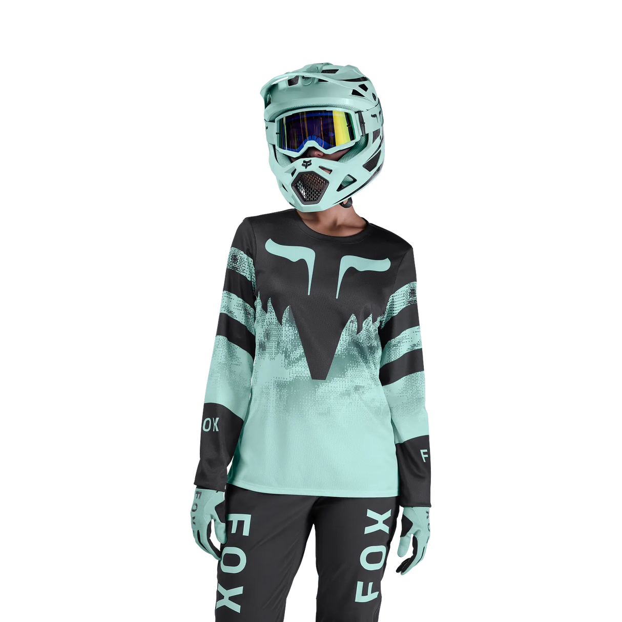 Fox Racing - Womens Ranger Kairos LS Jersey - Turquoise - S