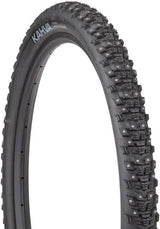 45NRTH Kahva Studded Winter Tire - 27.5x2.1 Black | 240 Concave Carbide Studs | 60 TPI Tubeless
