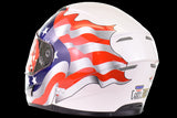 AFX - FX-99 White Freedom Flag Helmet - L