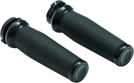 Kuryakyn Thresher Grips Dual Cable Black - Cycle City Outdoors
