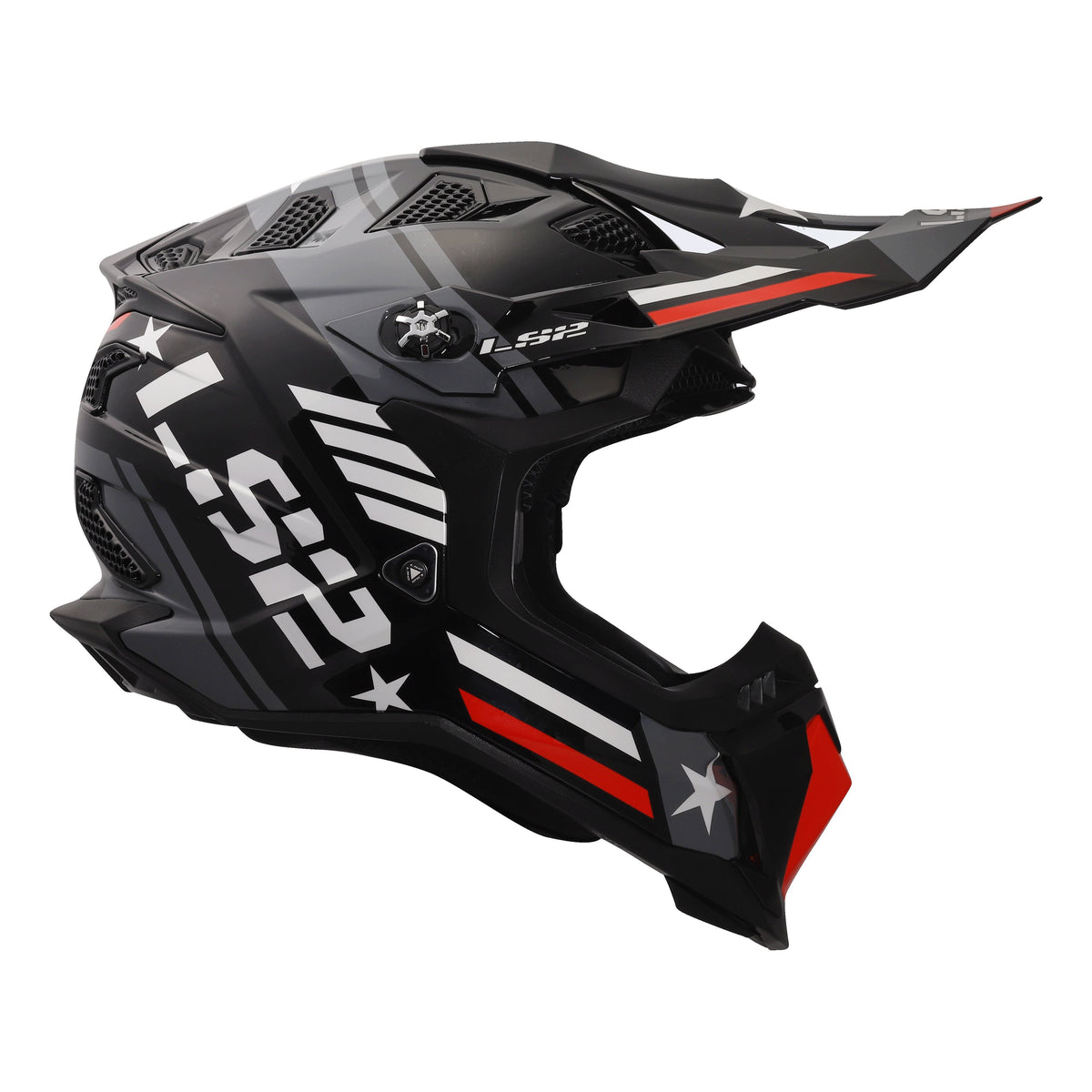 LS2 Subverter EVO Motocross Helmet | Trooper | Gloss Black/White | XS–3XL | 700-1251