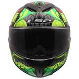 LS2 Rapid III Full Face Street Helmet | Lycant | Gloss Black/Green/Purple | XS–3XL | 820-1141