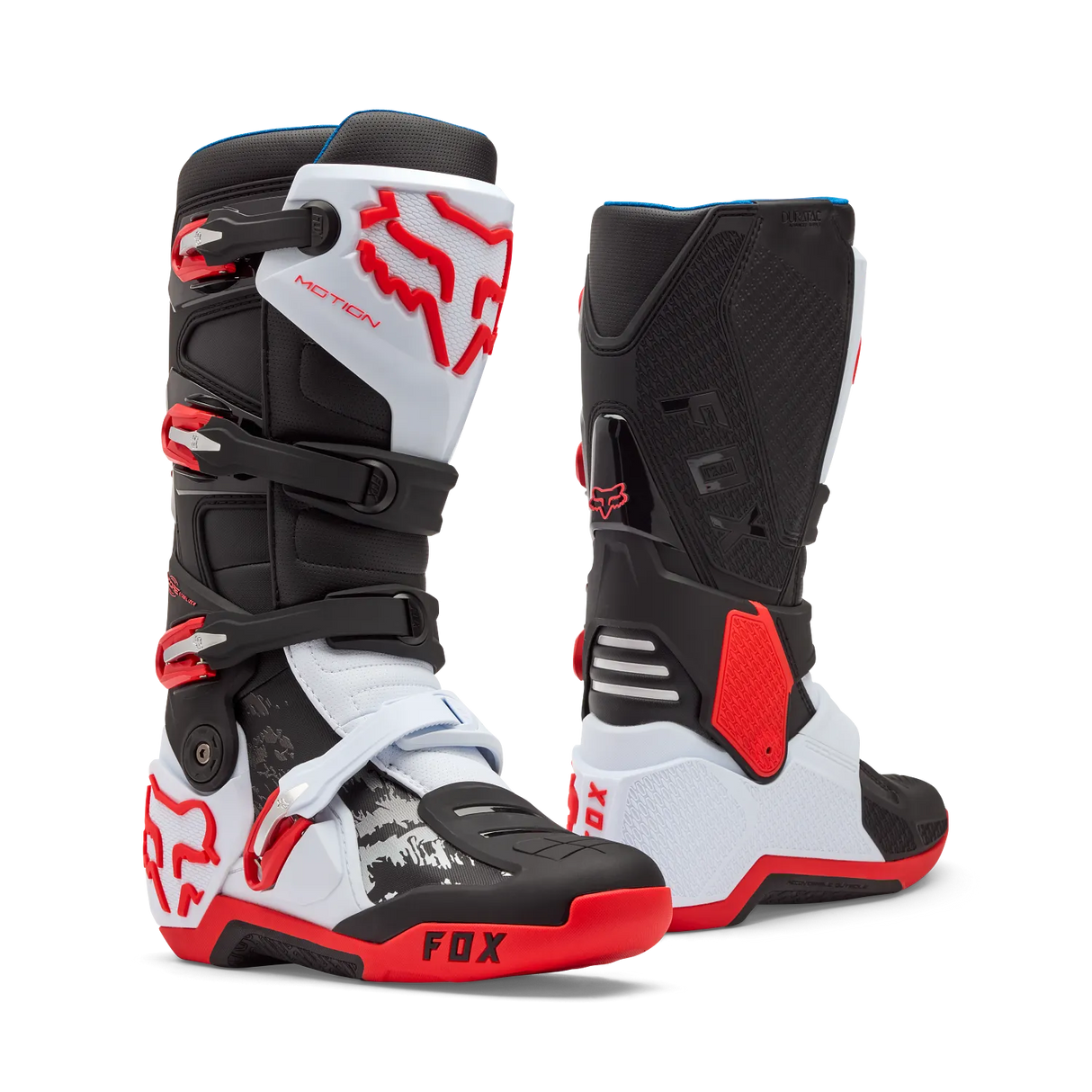 Fox Racing - Motion Boot - White/Flo Red - 10