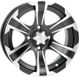 ITP Wheel - SS312 - Front/Rear - Black Machined - 12x7 - 4/156 - 4+3 1228441536B