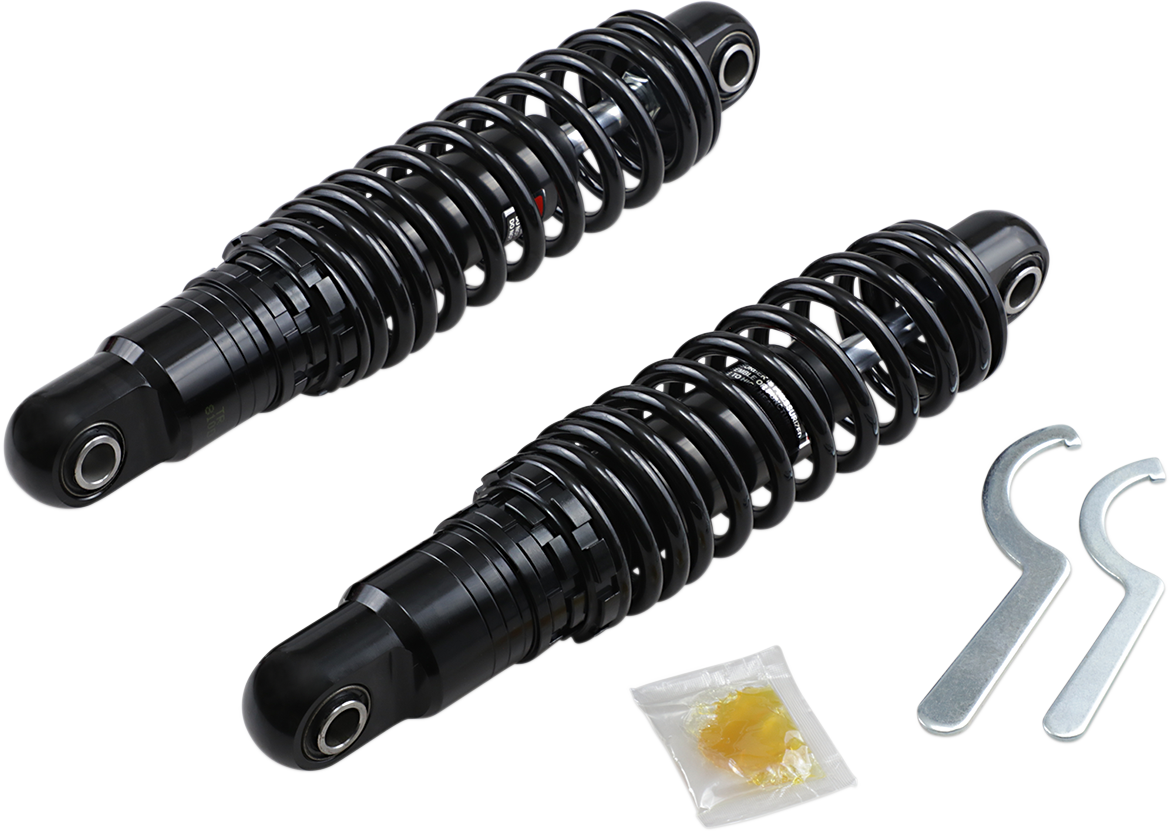 DRAG SPECIALTIES SHOCKS Premium Ride-Height Adjustable Shocks - Black - Heavy Duty - 12" C16-0162HB - Cycle City Outdoors