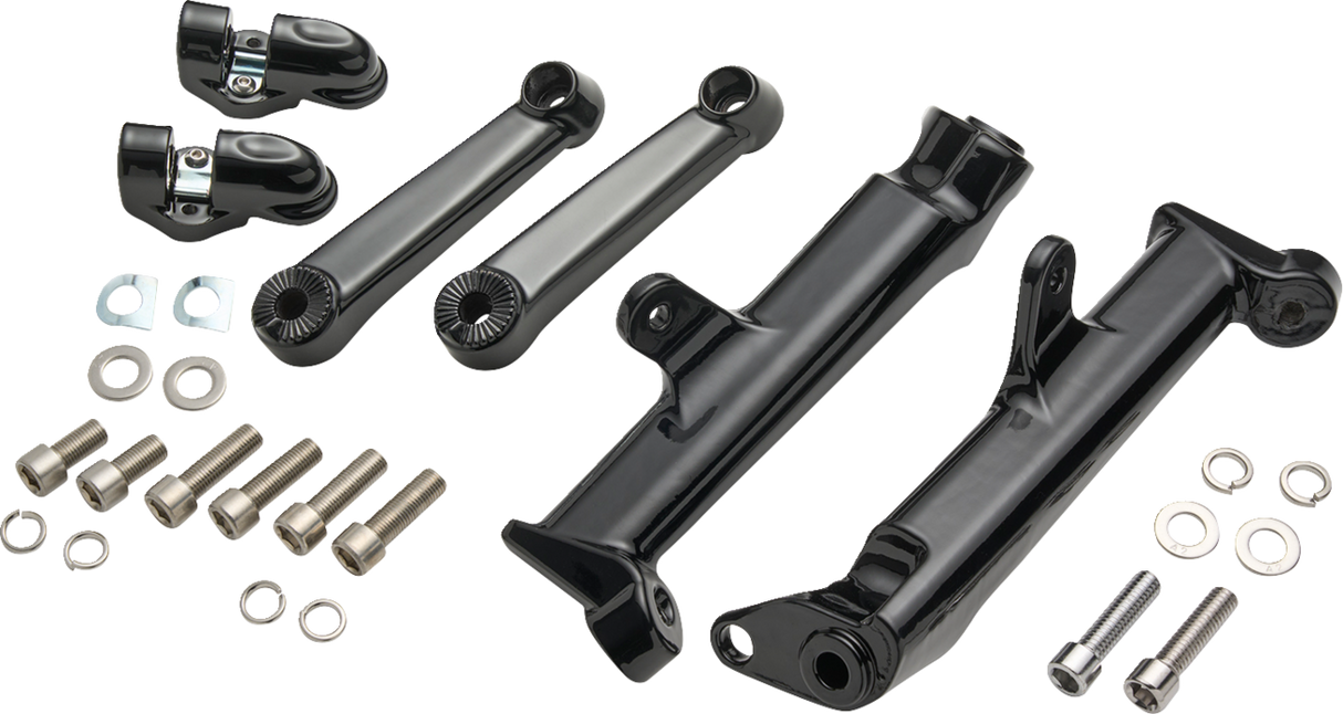 CIRO Frame Mounted Adjustable Highway Peg Mount - Standard - Black 60121