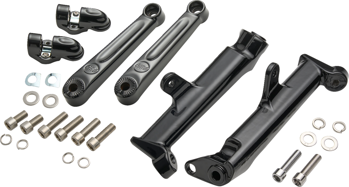 CIRO Frame Mounted Adjustable Highway Peg Mount - Extended - Black 60621