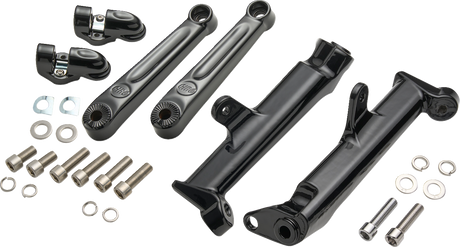 CIRO Frame Mounted Adjustable Highway Peg Mount - Extended - Black 60621