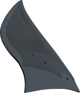 KLOCK WERKS Flare* Windshield - 12" - Dark Smoke - FLTR KWW-01-0705-DS