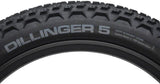 45NRTH Dillinger 5 Fat Bike Tire - 26x4.6 Black | 120 TPI Tubeless | Custom Studdable
