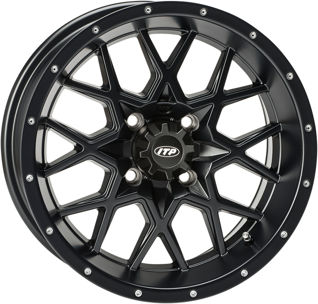 ITP Wheel - Hurricane - Front/Rear - Black - 12x7 - 4/137 - 5+2 1228633536B