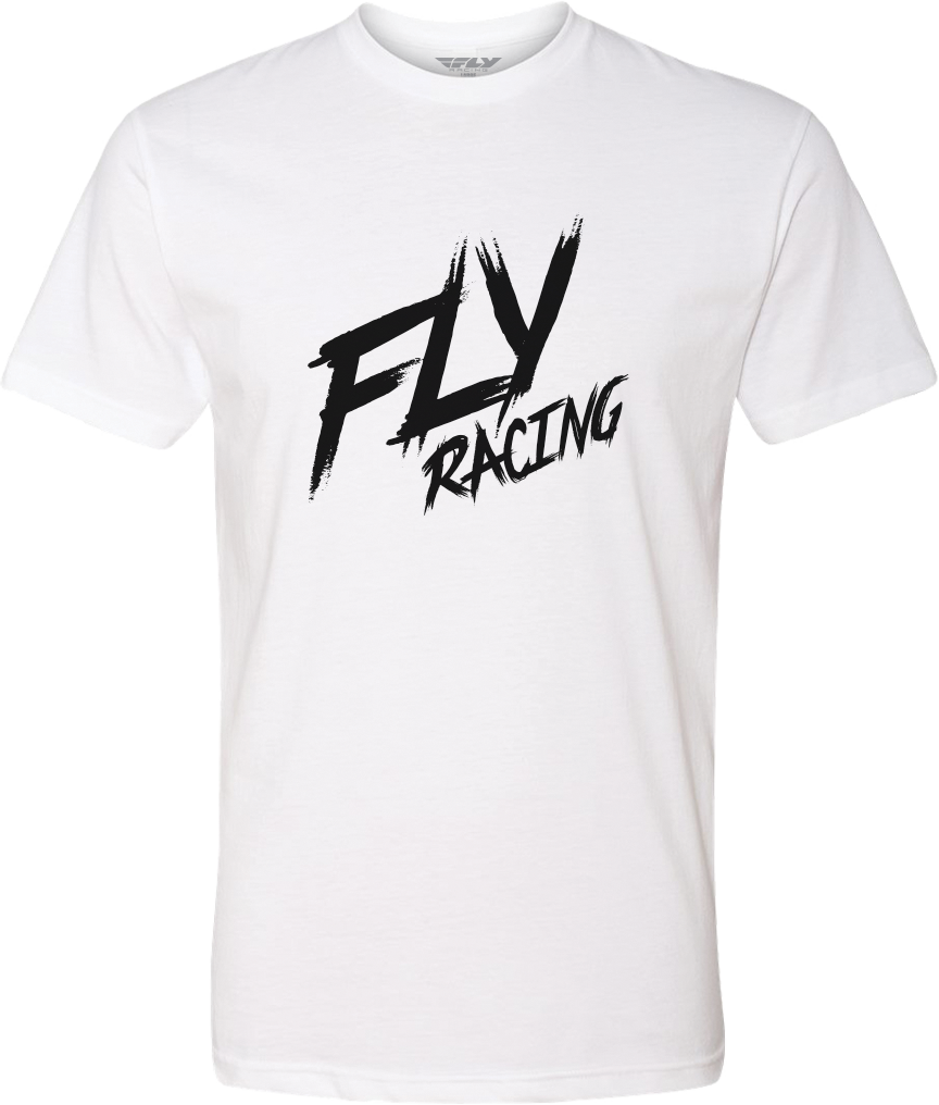 Fly Brawl Tee White Lg - Cycle City Outdoors