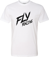 Fly Brawl Tee White Lg - Cycle City Outdoors