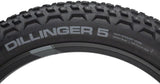 45NRTH Dillinger 5 Studded Fat Bike Tire - 27.5x4.5 Black | 252 Concave Carbide Aluminum Studs | 120 TPI Tubeless