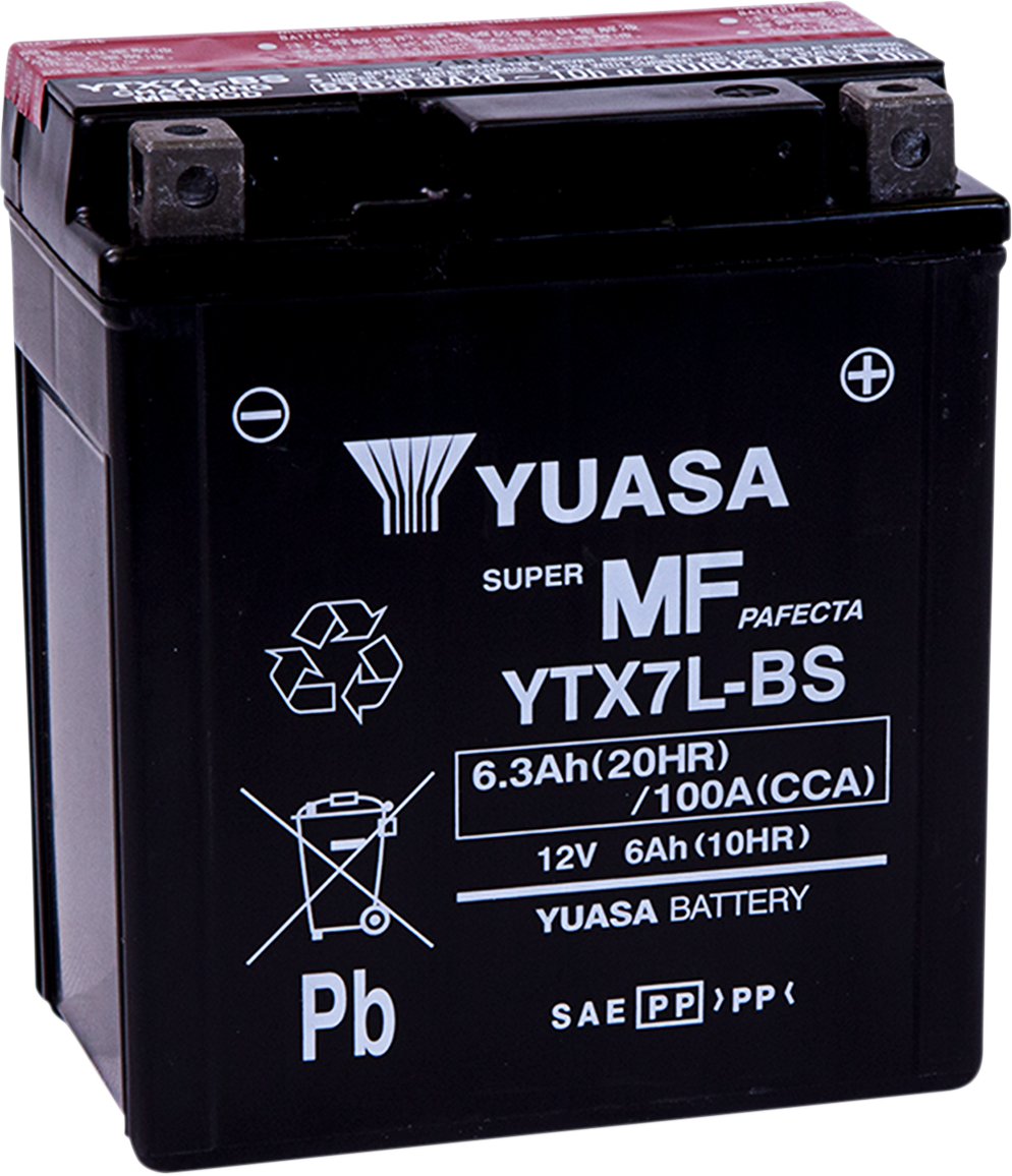 YUASA AGM Battery - YTX7L-BS - .33 L YUAM327BS