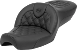 SADDLEMEN Roadsofa* Seat - without Backrest - Lattice Stitch - XL '79-'03 879-03-182