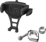 CIRO Phone Holder - Constrictor - Black - Chrome 7/8" | 1" Handlebar Mount 50352