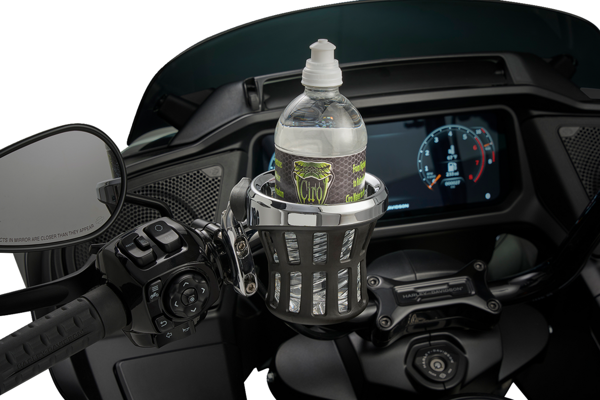 CIRO Drink Holder - Gen 2 - Chrome - Chrome Perch Mount 55410