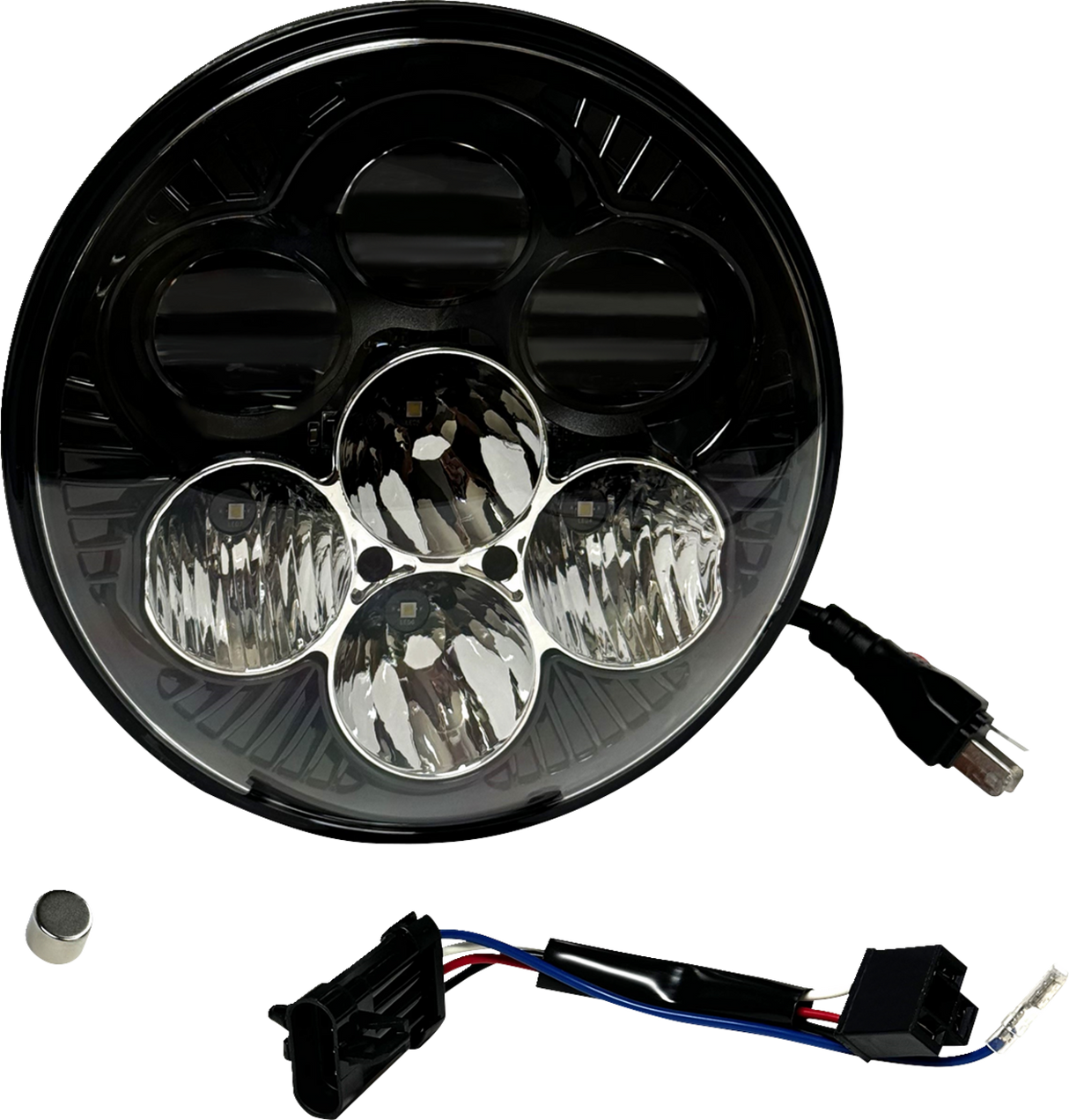 CUSTOM DYNAMICS Headlight - Shark Demon? - LED - Color Changing SD2-7-14
