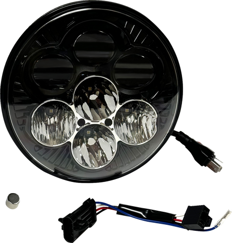 CUSTOM DYNAMICS Headlight - Shark Demon? - LED - Color Changing SD2-7-14